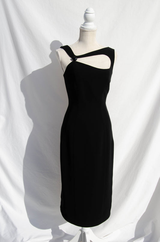 THIERRY MUGLER VINTAGE BLACK CUT OUT DRESS