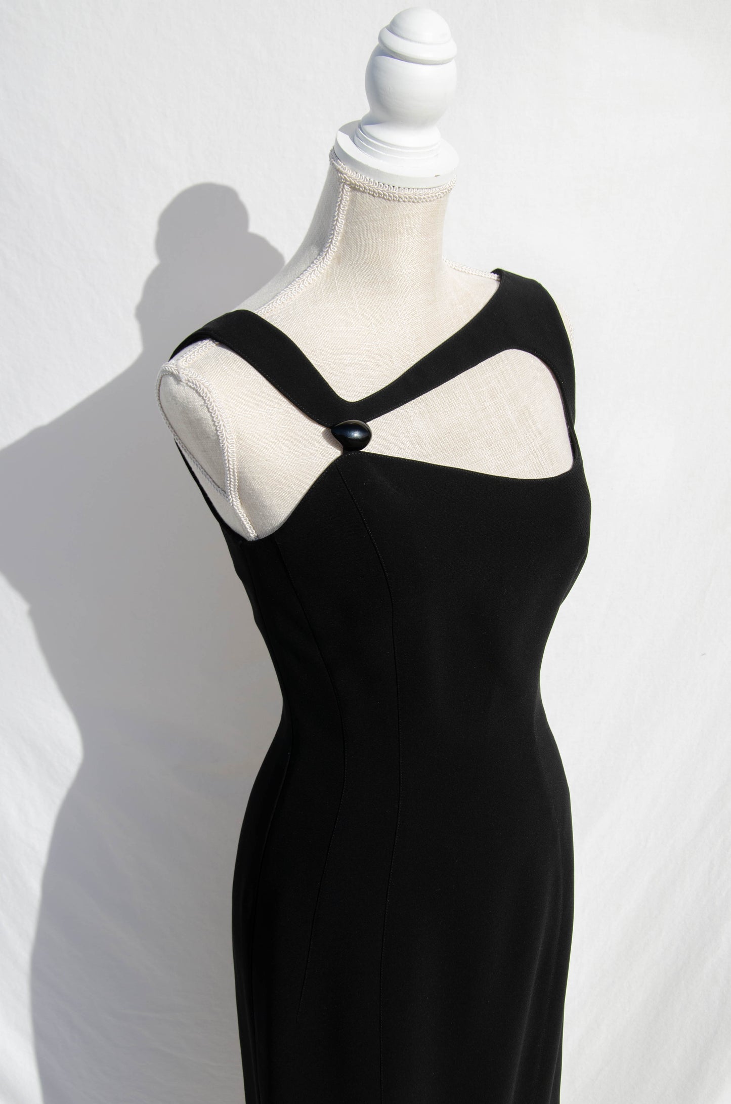 THIERRY MUGLER VINTAGE BLACK CUT OUT DRESS