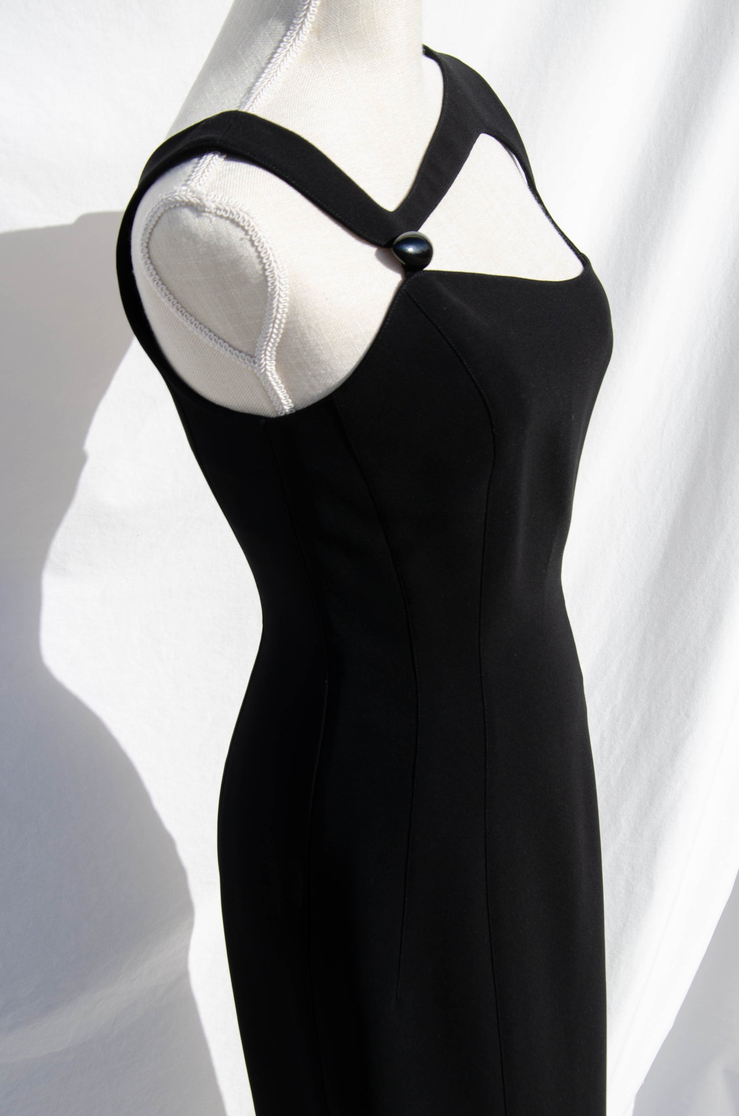 THIERRY MUGLER VINTAGE BLACK CUT OUT DRESS