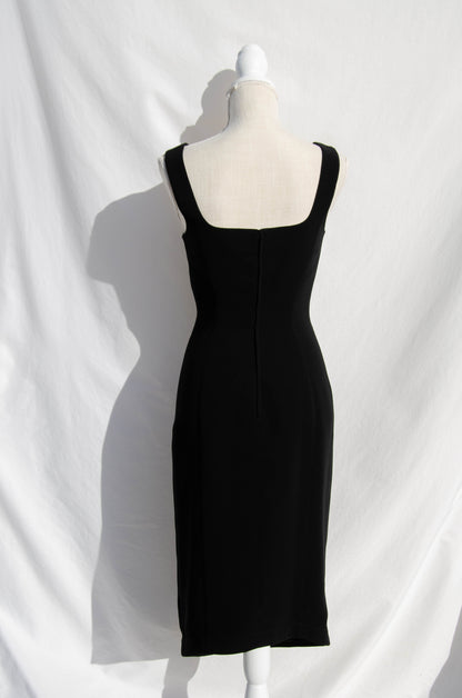 THIERRY MUGLER VINTAGE BLACK CUT OUT DRESS