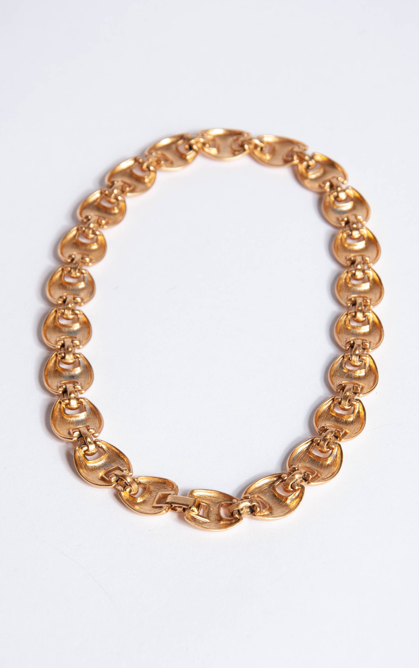 VINTAGE GOLD LINK COLLAR NECKLACE